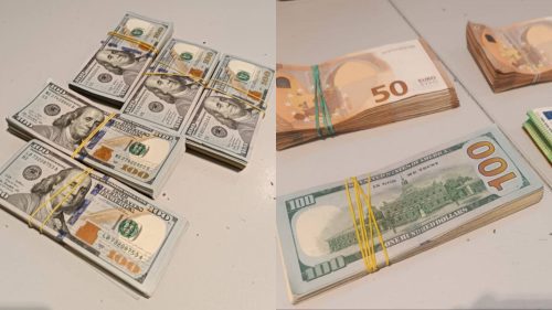 FOTO Au încercat să traverseze vama cu mii de euro și dolari nedeclarați. Suspecții – un chinez și un ucrainean