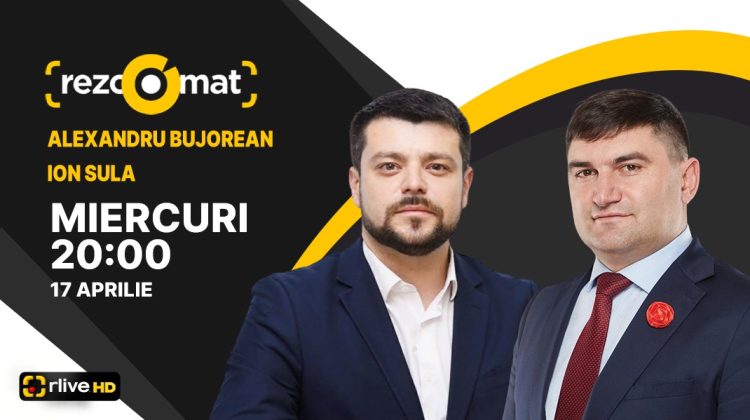 Actualitatea politică, în dezbateri la RLIVETV! Alexandru Bujorean și Ion Sula sunt invitații emisiunii Rezoomat!