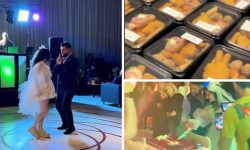 VIDEO Vine rândul altor nunți! Nuntașii primesc un singur fel de mâncare în caserole. În România deja e la modă așa!