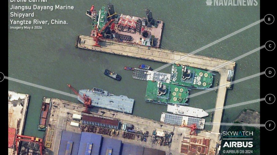 China a construit prima navă specializată în transportul de drone