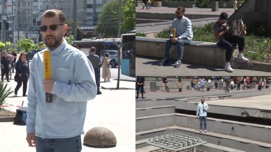 VIDEO Scuarul din fața C.C. „UNIC” trece printr-un proces de modernizare. Ce cred oamenii despre acest lucru