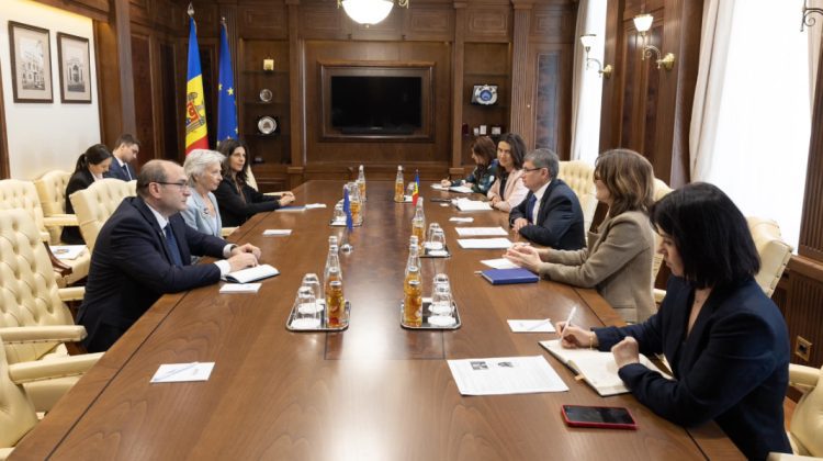 FOTO Igor Grosu, în discuții cu președinta Comisiei de la Veneția și președinta CE a Drepturilor Omului. Subiectele discutate