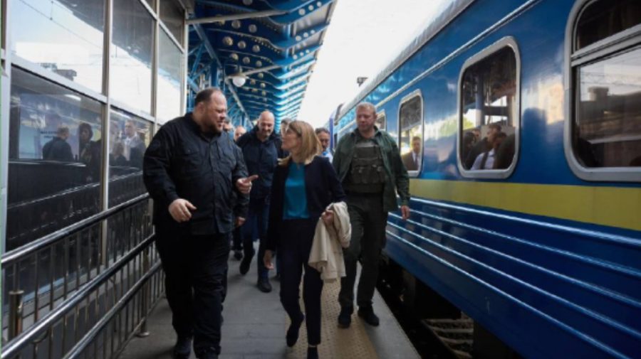 VIDEO De Ziua Europei, Președinta Parlamentului European a ajuns la Kiev