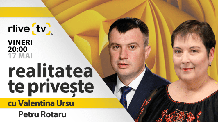 Petru Rotaru, ministrul Finanțelor, invitatul jurnalistei Valentina Ursu în platoul RLIVE TV
