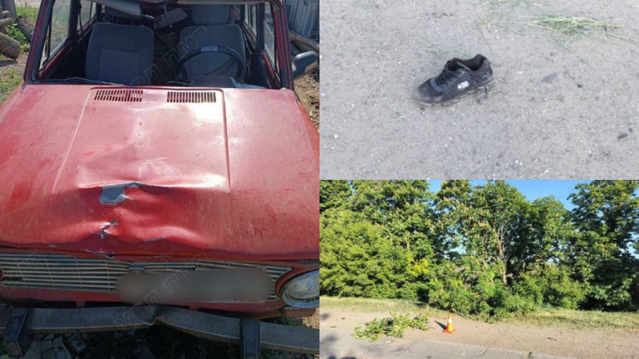 FOTO Pieton tamponat, mort după ce a zăcut aproximativ o oră pe carosabil. Proprietarul mașinii dormea acasă