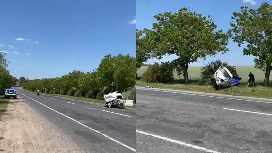 VIDEO Accident grav pe traseul Orhei-Rezina. O persoană a ajuns la spital