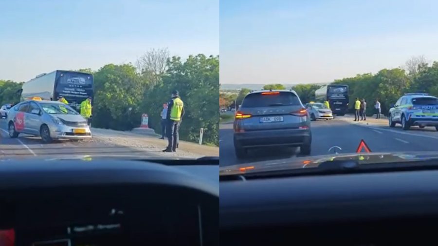 VIDEO Accident grav pe șoseaua Balcani. Un copil și un bărbat de 50 ani, au ajuns la spital