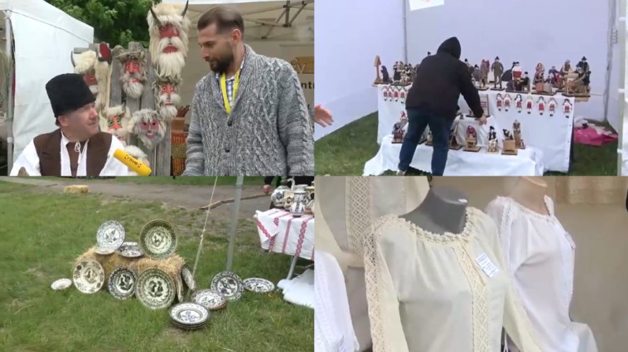 Chiar dacă plouă, meșterii și-au prezentat lucrările la Festivalul Tradițiilor Românești. Traian a aflat cât costă