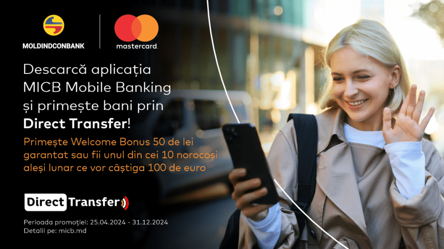Primește transferuri din străinătate direct pe cardul Moldindconbank și poți câștiga bani