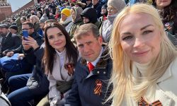 FOTO Guțul, din nou la Moscova. S-a fotografiat lângă Tauber și Șor, în timpul paradei lui Putin