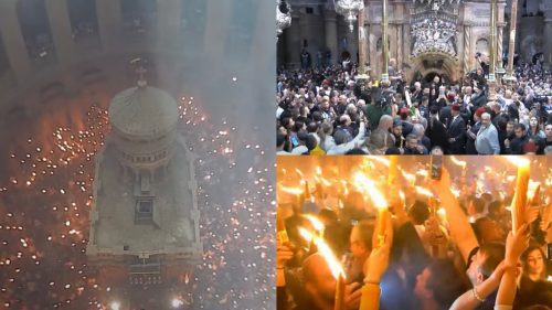 VIDEO La Ierusalim s-a aprins Lumina Sfântă! Când ar urma să ajungă și la Chișinău