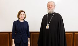 FOTO Maia Sandu s-a întâlnit cu Înaltpreasfințitul Vladimir. Despre ce au discutat