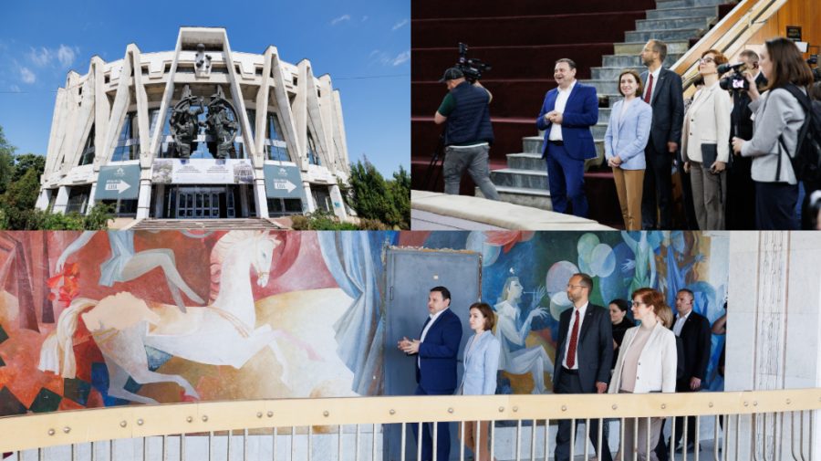 FOTO Maia Sandu a vizitat Circul din Chișinău, unde s-a încheiat prima etapă de restaurare a clădirii