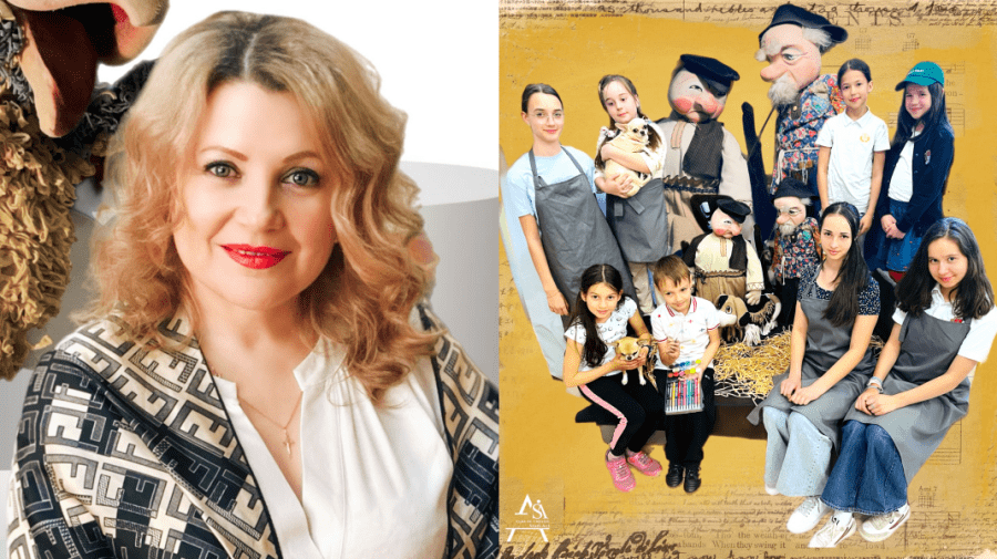 Cursanții „Stat Art & Păpușile Licurici”! IMAGINI cu expoziția „Lumea basmelor în culori”