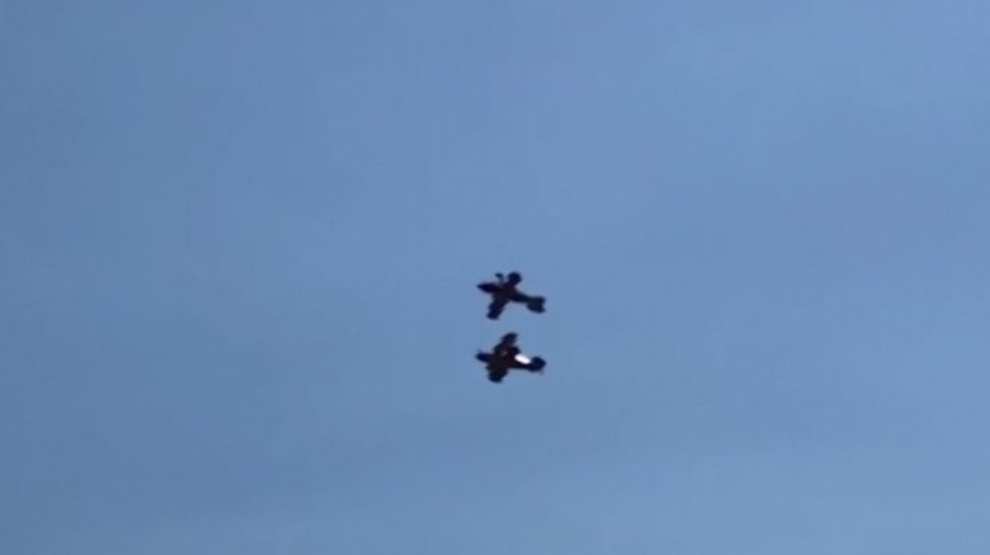 Portugalia: Două avioane de mici dimensiuni s-au ciocnit în aer în timpul unui show aviatic