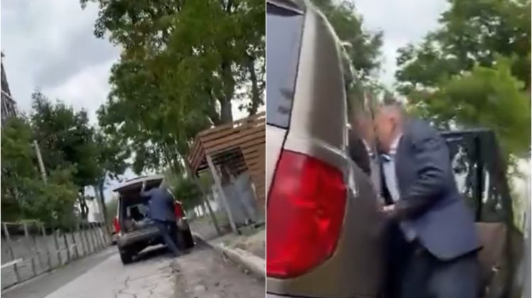 VIDEO Fapta rușinoasă a unui bărbat din Chișinău, filmată. Ce a făcut la o platformă comună pentru gunoi