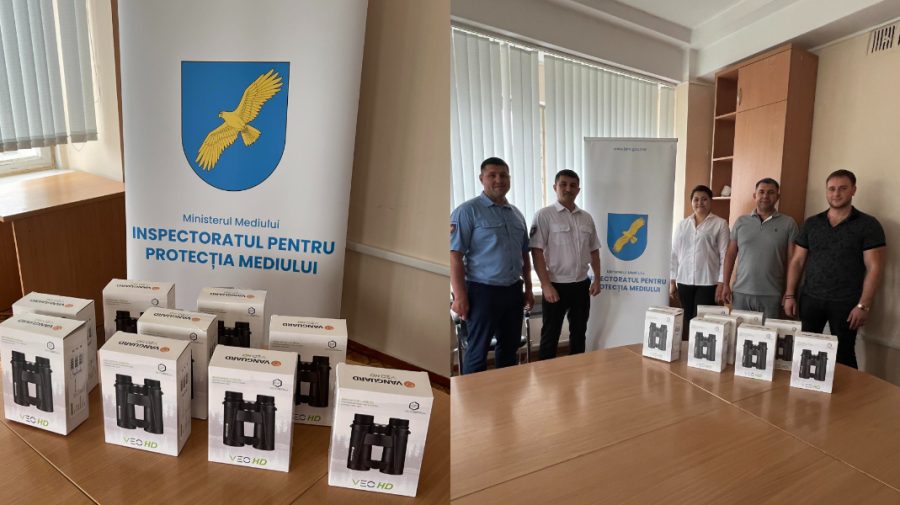 FOTO Inspectoratul pentru Protecția Mediului a primit 10 binocluri. Unde vor fi utilizate?