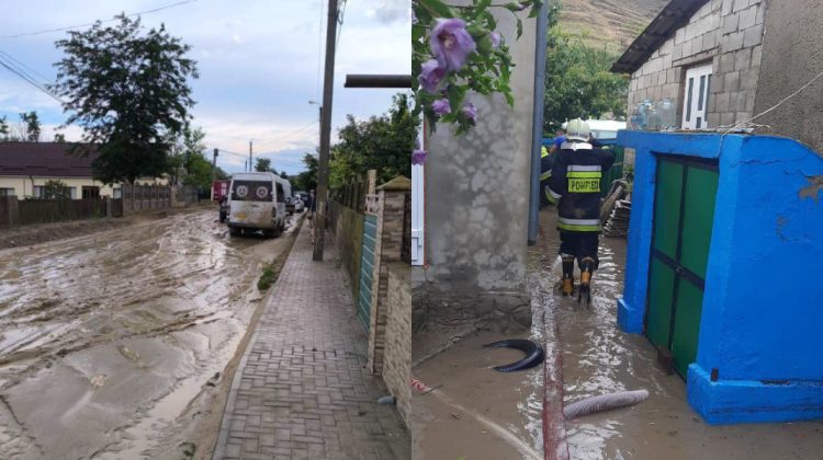 FOTO, VIDEO Ploile puternice au făcut dezastru în sudul țării. Cinci gospodării au avut nevoie de ajutorul salvatorilor