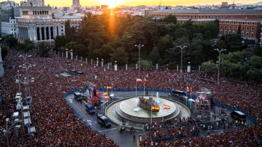 Străzile din Madrid, arhipline după succesul de la EURO 2024. Echipa a primit peste 28 mln euro pentru câștig