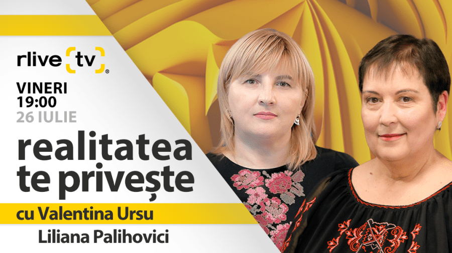 Liliana Palihovici, preşedinta Asociaţiei Obşteşti „Institutum Virtutes Civilis”, invitată în platoul RLIVE TV