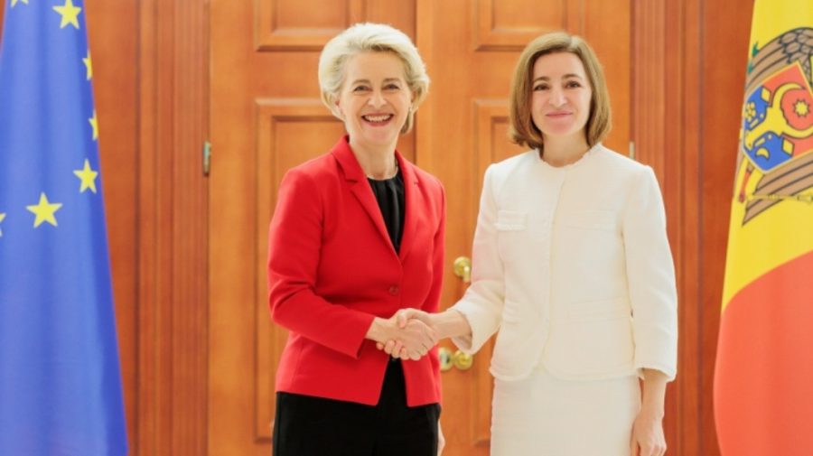 „Conducerea dvs. este vitală”. Sandu către Von der Leyen, prima femeie cu 2 mandate consecutive la Comisia Europeană