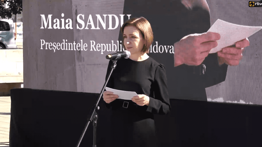 VIDEO Maia Sandu a comemorat victimele represiunilor: Noi nu am ales să fim deportați. Neamul nostru a sângerat