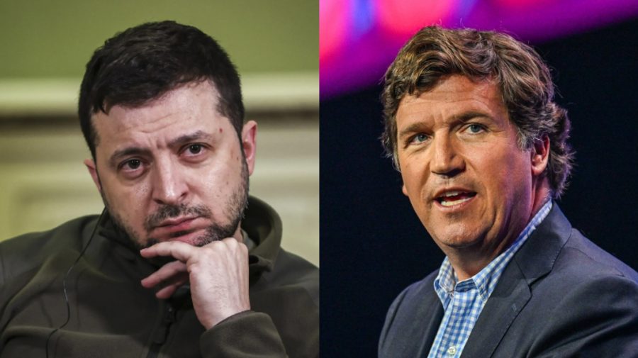 Echipa lui Zelenski nu confirmă interviul cu jurnalistul Tucker Carlson: „Să-și verifice mai atent sursele din FSB”