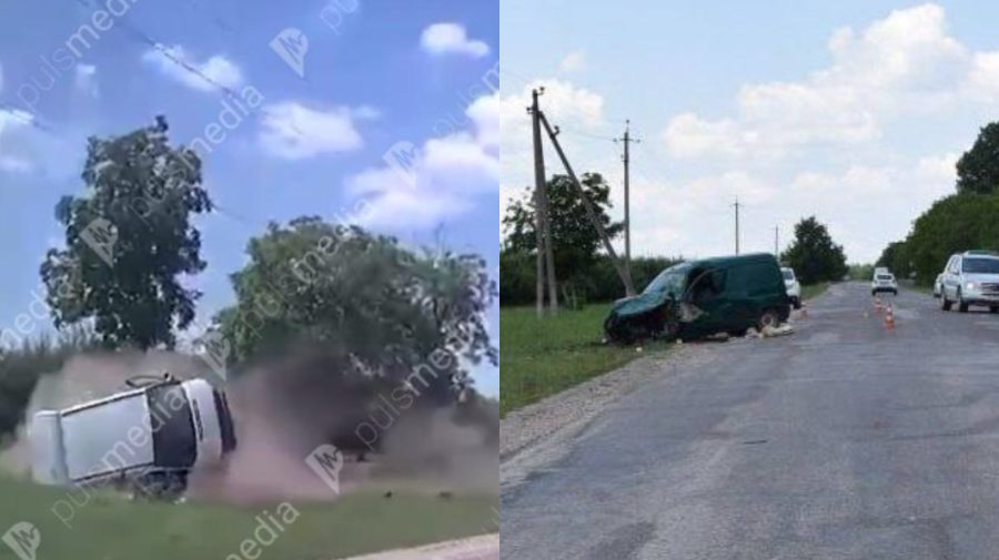 VIDEO care vă poate afecta emoțional! Momentul în care se produce accidentul din Briceni, surprins de o cameră de bord