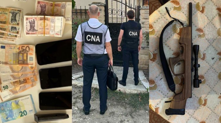 Doi bărbați din Chișinău, percheziționați de CNA. Au fost ridicate telefoane mobile și bani