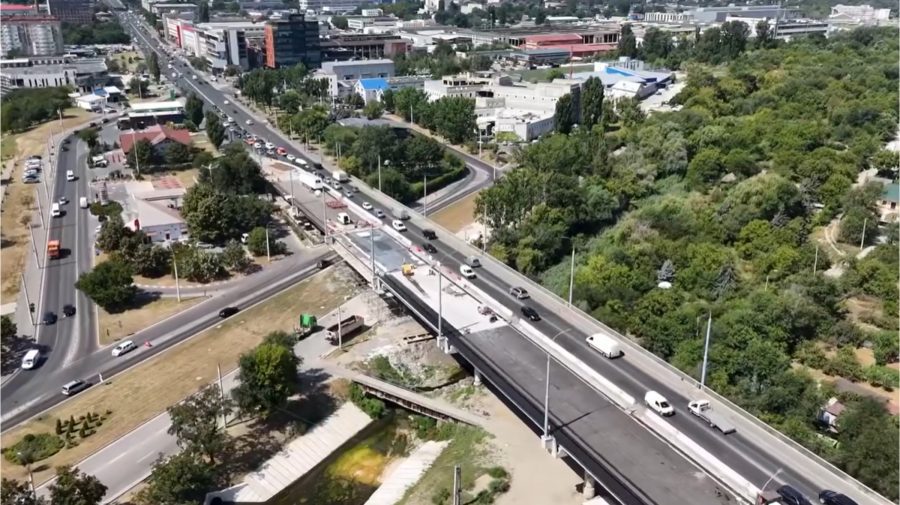 VIDEO Prima porțiune de pe podul Mihai Viteazul, aproape gata. Mihalache: „Antreprenorul este mereu implicat”