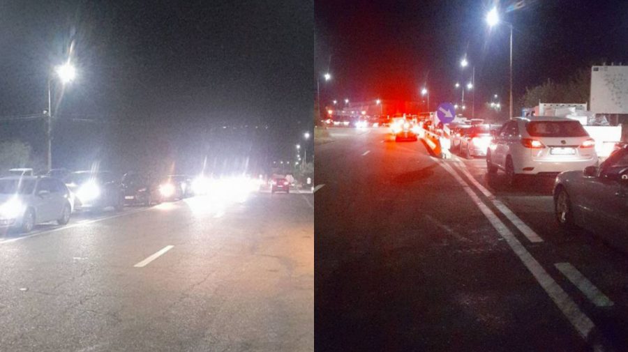 FOTO Se circulă anevoios la punctul de trecere a frontierei Leușeni-Albița. Recomandările poliției de frontieră