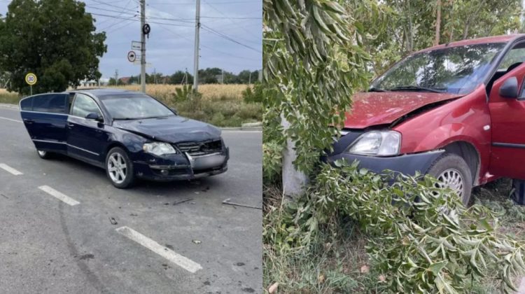 FOTO Accident rutier grav într-un sat din raionul Fălești. O persoană a ajuns la spital