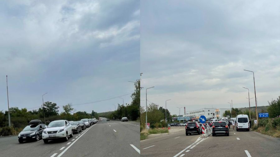 Cozi de mașini la frontiera moldo-română. Călătorii sunt îndemnați să aleagă alte puncte de trecere a frontierei