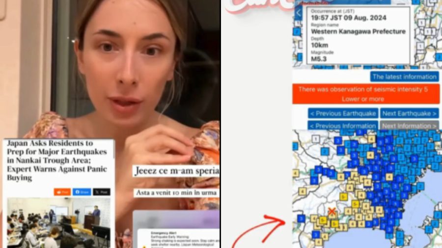 VIDEO Risc de cutremur major în Japonia. Moldoveancă stabilită acolo: Telefonul meu a început a urla