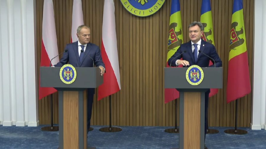 Donald Tusk, declarație la Chișinău: Republica Moldova este exemplu pentru Europa