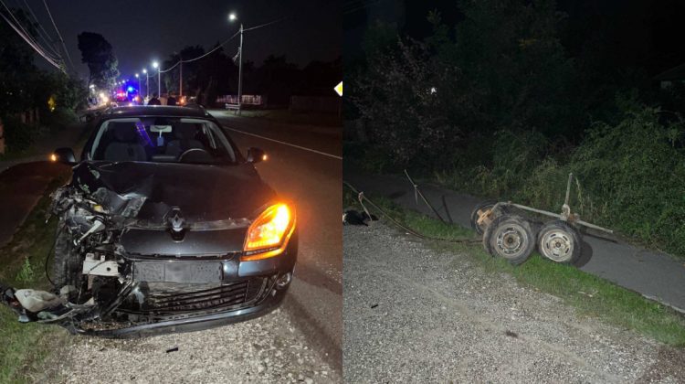 FOTO Accident grav în raionul Soroca. Un bărbat a ajuns la spital, după ce căruța sa a fost lovită de un Renault