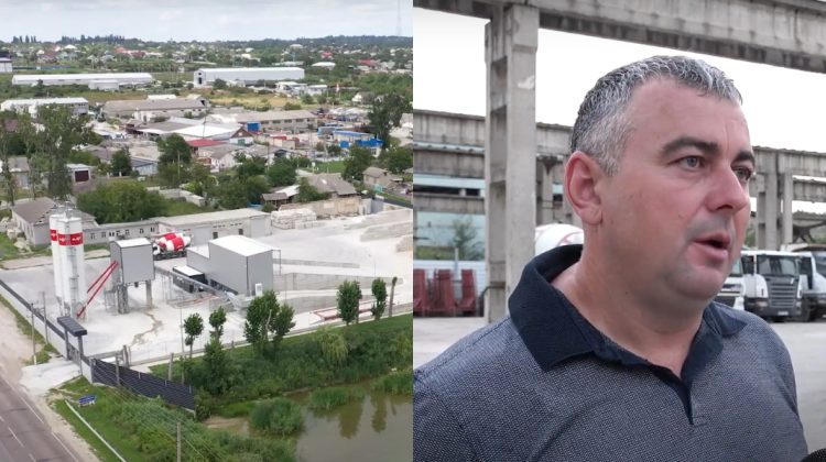 VIDEO O uzină de beton ar fi fost construită fără autorizație la Edineț. Proprietarul s-a ales cu dosar în judecată