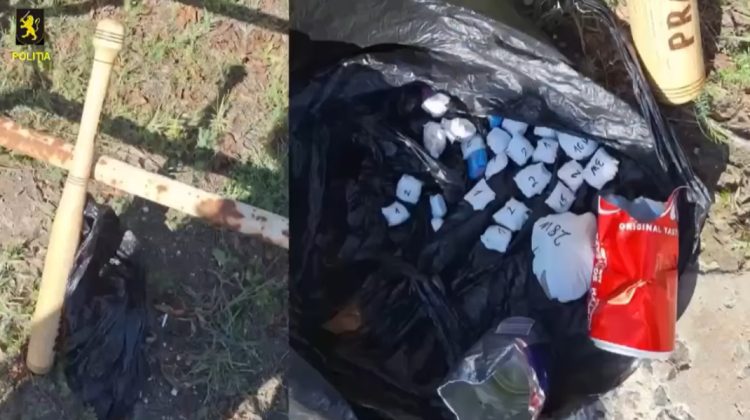 VIDEO Aveau asupra lor droguri, un pistol și o bâtă din lemn. Doi tineri din Ungheni – reținuți