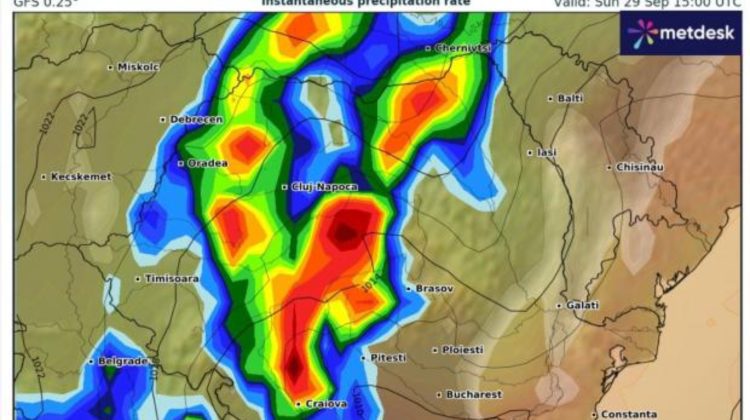 Furtuna Ashley aduce temperaturi scăzute și vreme extremă în România. Bucureștiul ar putea fi în centrul vijeliei