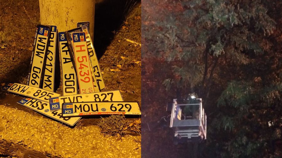 FOTO, VIDEO Străzi inundate și numere de înmatriculare pierdute. Ploaia de joi seara a făcut ravagii în Chișinău