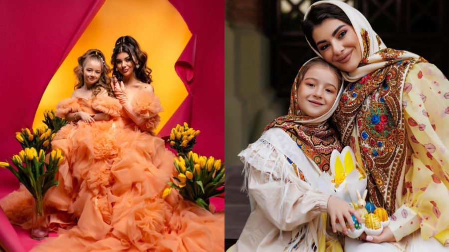 FOTO A cucerit internetul cu pozele mamă-fiică. Influencerița care face ședințe foto ca pentru reviste