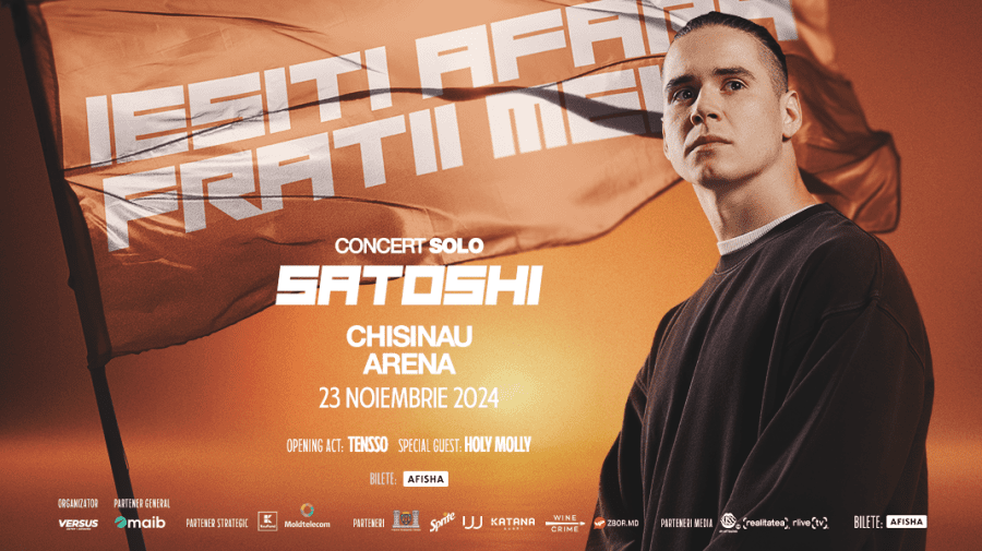 Satoshi organizează un concert grandios la Chișinău: „Ieșiți Afară, Frații Mei!”. Detalii