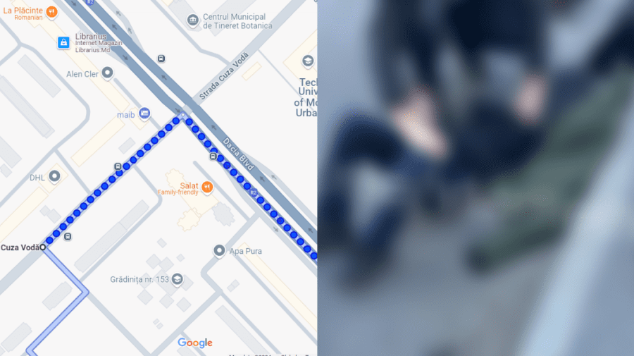Un copil a fost tamponat de un autobuz de linie la Botanica, când traversa strada la culoarea verde a semaforului