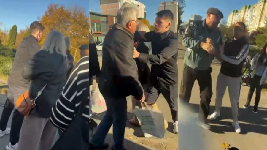 VIDEO Simpatizanţii candidaţilor la prezidenţiale nu pot împărţi limba şi îmbrâncelile: Ce sari la bătaie?