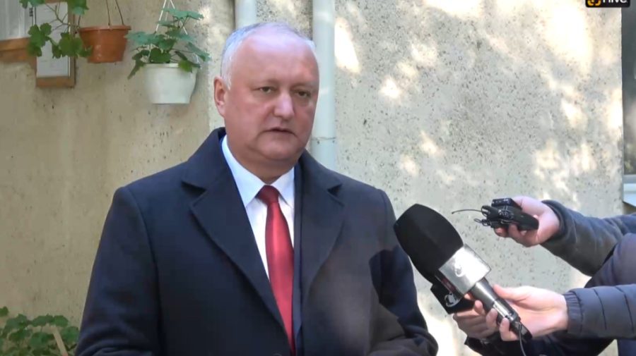 VIDEO Fostul președinte al țării, Igor Dodon, la urna de vot: „Am votat pentru dreptate!”