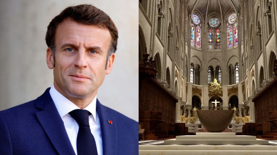 VIDEO Reacția lui Macron, după ce a vizitat Catedrala Notre-Dame de Paris renovată. „Este sublim”