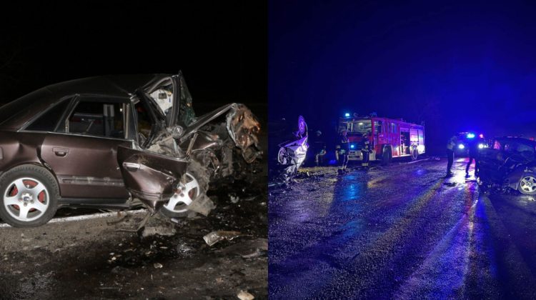 FOTO Tânăr de 23 de ani, decedat în urma unui accident cumplit la Drochia. Un șofer efectua depășirea neregulamentar