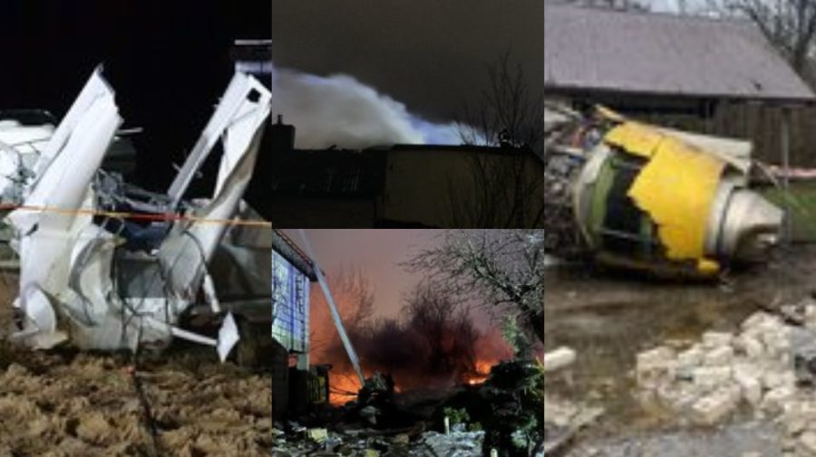 Noi FOTO cu accidentul aviatic de la Vilnius. Momentul în care avionul se prăbușește, surprins de camere