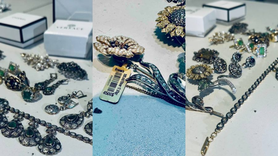 FOTO Bijuterii Chanel și Dior, a câte 4500 de euro bucata, nedeclarate la Aeroport. O femeie le aducea din Tbilisi