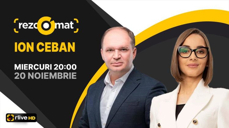 Primarul General al Chișinăului, Ion Ceban, este invitatul emisiunii „Rezoomat”